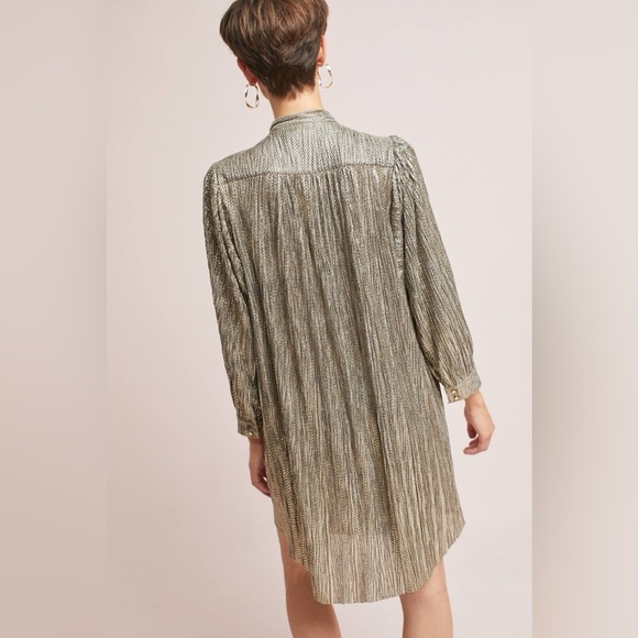 SABINA MUSÁYEV Tied Shimmer Tunic dress size small - Picture 16 of 16